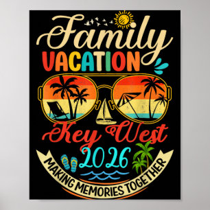 Familienurlaub Key West 2026 Erinnerungen Familie Poster