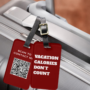Familienurlaub Lustige Ferien Kalorien Zählen Nich Gepäckanhänger