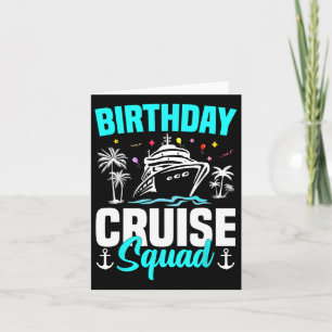 Familienurlaub Matching Group Squad Geburtstag Cru Karte