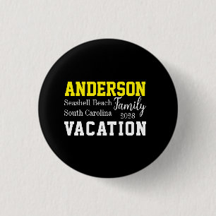 Familienurlaub Matching Sommertypografie Button