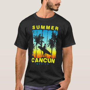 Familienurlaub Mexiko Cancun Sunset Beach T-Shirt