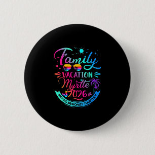 Familienurlaub Myrtle 2026 Palmbaum Geschenk Button