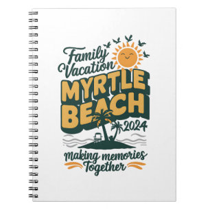 Familienurlaub Myrtle Beach 2024 Erinnerungen mach Notizblock