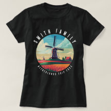 Familienurlaub Niederlande Windmühle Tulpen Urlaub
