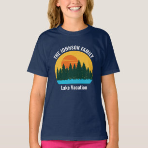 Familienurlaub Niedliche, individuelle Sonnenunter T-Shirt