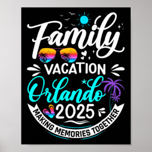Familienurlaub Orlando 2025 Beach Sommerurlaub Poster