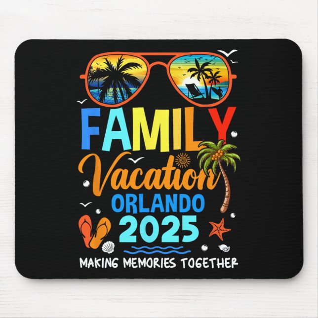 Familienurlaub Orlando 2025 Familienurlaub Mousepad (Vorne)