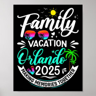 Familienurlaub Orlando 2025 Strand Sommerferien Poster