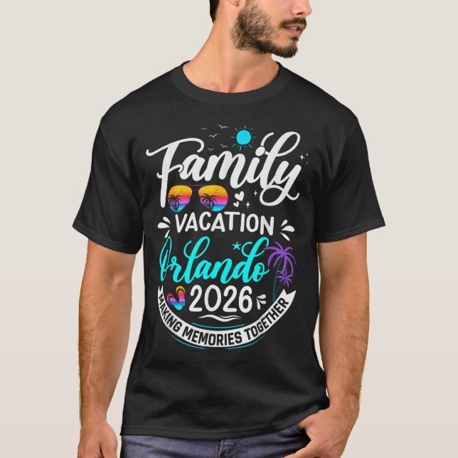 Familienurlaub Orlando 2026 Beach Sommer T-Shirt (Vorderseite)