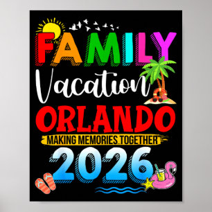 Familienurlaub Orlando 2026 Matching-Gruppe Sommer Poster