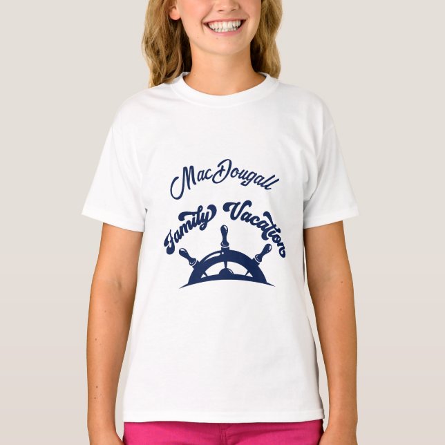 Familienurlaub passende Kreuzfahrt T-Shirt (Vorderseite)