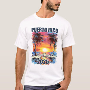 Familienurlaub Puerto Rico 2025 Sommertrip Match T-Shirt