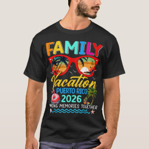 Familienurlaub Puerto Rico 2026 Sommer Matching T-Shirt