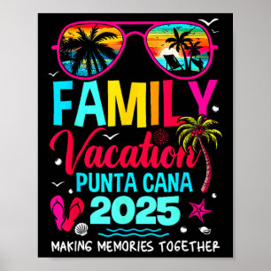 Familienurlaub Punta Cana 2025 Erinnerungen Poster