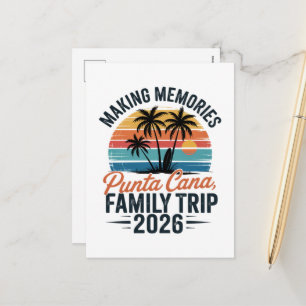 Familienurlaub Punta Cana Urlaub 2026 Sommerferien Feiertagspostkarte