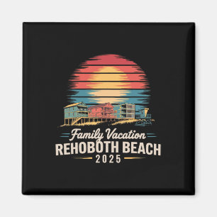 Familienurlaub RehoBeide Beach 2025 Familie Küsten Magnet