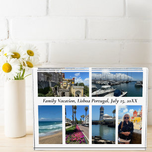 Familienurlaub Reise 6 Foto-Collage Modern Fotoblock