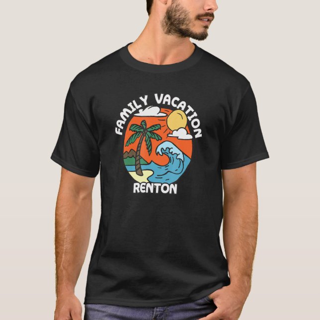 Familienurlaub Renton Beach Washington Beach Bum T-Shirt (Vorderseite)