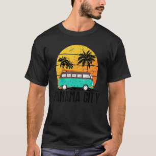 Familienurlaub Retro Sommer Vibes Sunset Beach Pa T-Shirt
