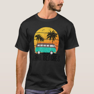 Familienurlaub Retro Sommerwoben Sonnenuntergang A T-Shirt