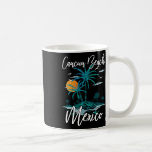 Familienurlaub Retro Sonnenuntergang Mexico Cancun Kaffeetasse