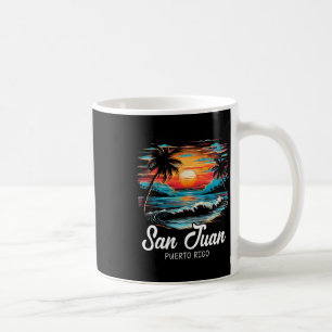 Familienurlaub Retro Sonnenuntergang Puerto Rico S Kaffeetasse