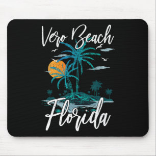Familienurlaub Retro Sunset Florida Vero Beach Mousepad