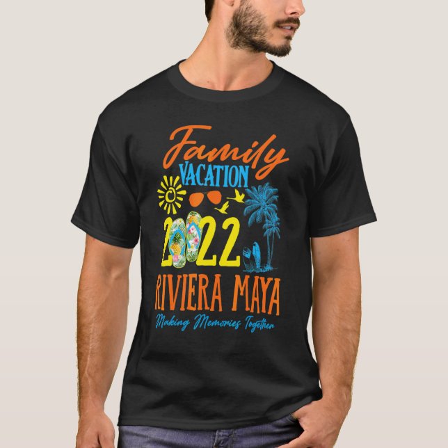 Familienurlaub Riviera Maya Mexiko 2022 Matching T-Shirt (Vorderseite)