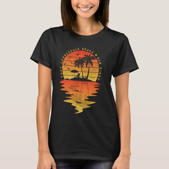 Familienurlaub San Diego Fort Lauderdale Beach Pa T-Shirt (Vorderseite)
