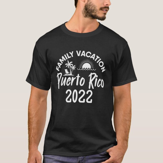 Familienurlaub Shirts 2022 Puerto Rico Trip Match (Vorderseite)