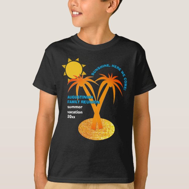 Familienurlaub Sommerurlaub Wiedersehen T-Shirt (Vorderseite)