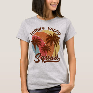 Familienurlaub Squad Vintag SommerFamilienurlaub T-Shirt