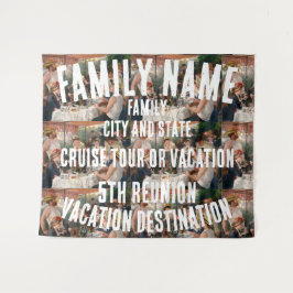 Familienurlaub Tour Schifffahrt Gruppe Hintergrund Wandteppich