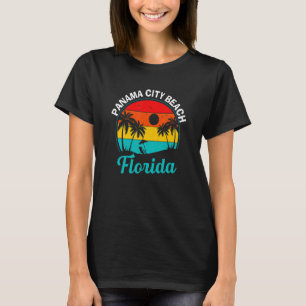 Familienurlaub Vintag Retro Florida Panama Stadt T-Shirt