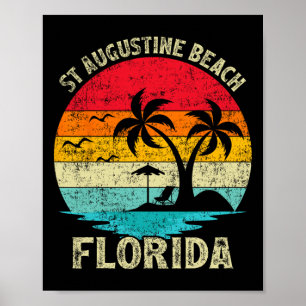 Familienurlaub Vintag Retro Florida Poster