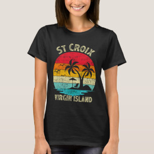 Familienurlaub Vintag Retro Jungfrau Insel St. Cr T-Shirt
