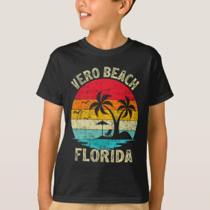 Familienurlaub Vintage Retro Florida Vero Beach T-Shirt