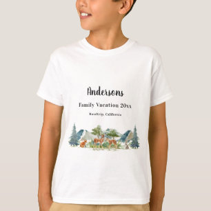 Familienurlaub Waldtiere Hirsche T-Shirt