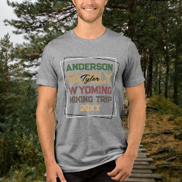 Familienurlaub Wiedersehen Wanderung Tri-Blend Shirt