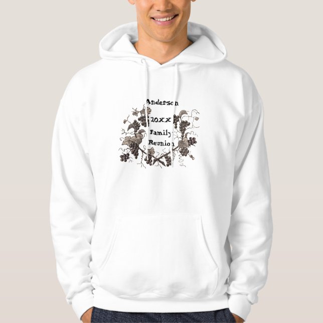 Familienveranstaltung Wiedersehen Vintager Weintra Hoodie (Vorderseite)