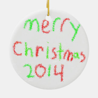 Familienverzierung 2014 keramikornament