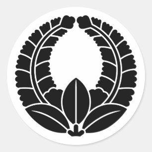 [Familienwappen] Aufsteigende Wisteria Runder Aufkleber
