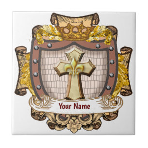 Familienwappen Aurum Nachname Fliese