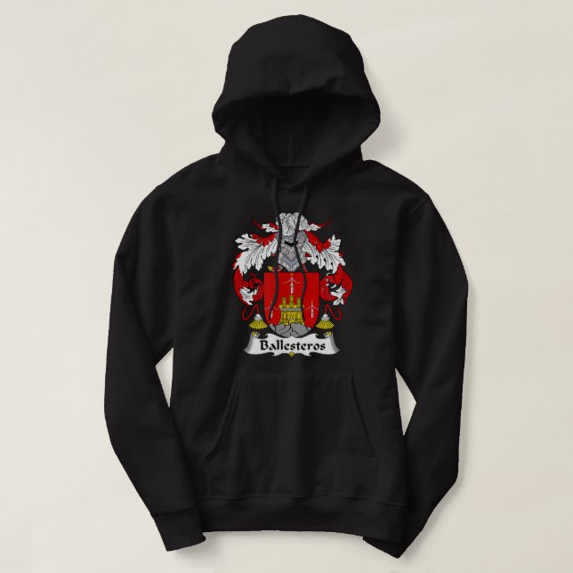 Familienwappen Ballesteros Hoodie (Design vorne)