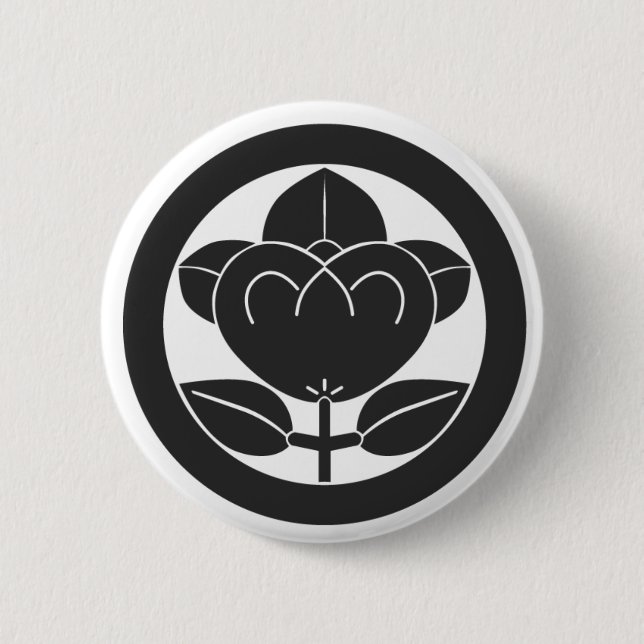 [Familienwappen] Blume Button (Vorderseite)
