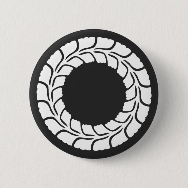 [Familienwappen] Blume Button (Vorderseite)
