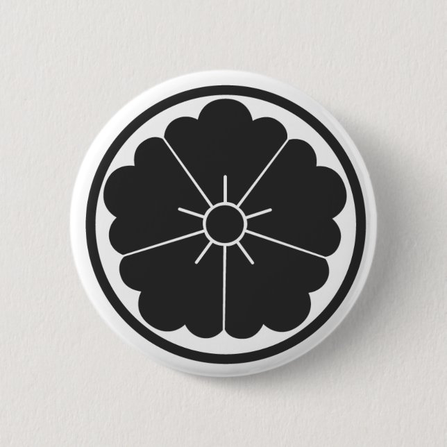 [Familienwappen] Blume Button (Vorderseite)