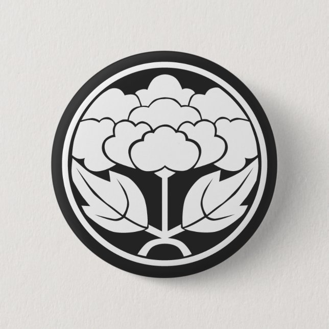 [Familienwappen] Blume Button (Vorderseite)