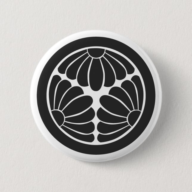 [Familienwappen] Blume Button (Vorderseite)