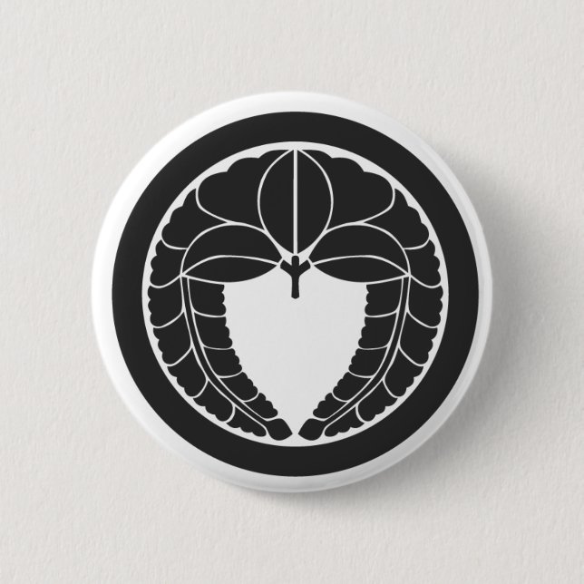 [Familienwappen] Blume Button (Vorderseite)